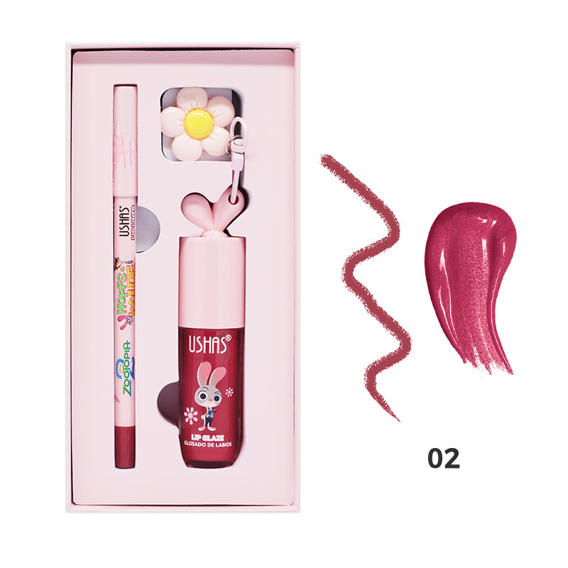 Kit Brillo Labial + Lápiz Zootopia #02