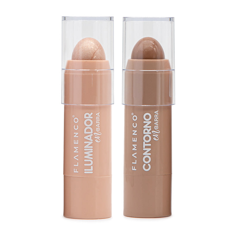 Pack Contorno e Iluminador en Barra Face Duo