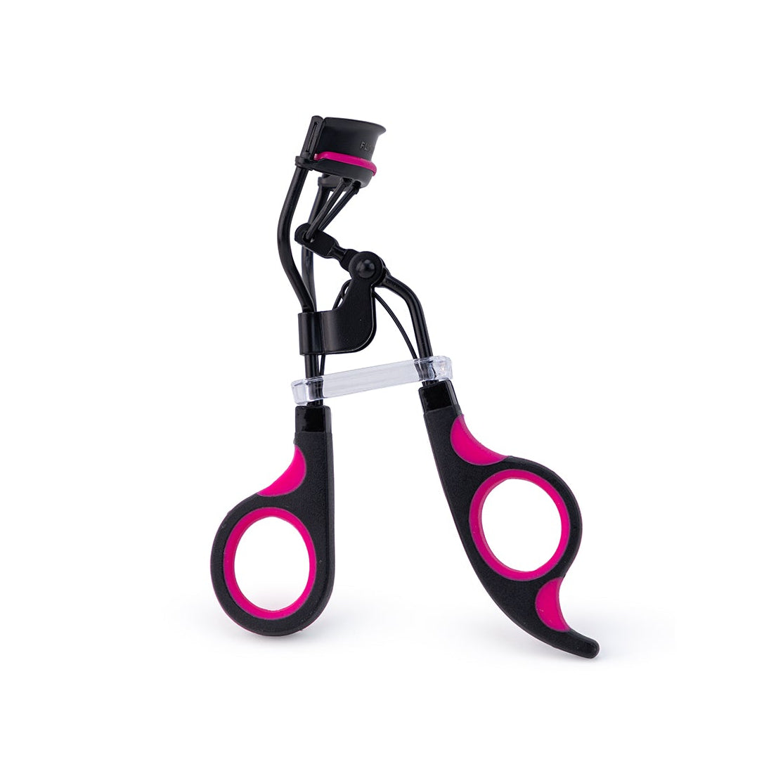 Encrespador de Pestañas Negro-Fucsia