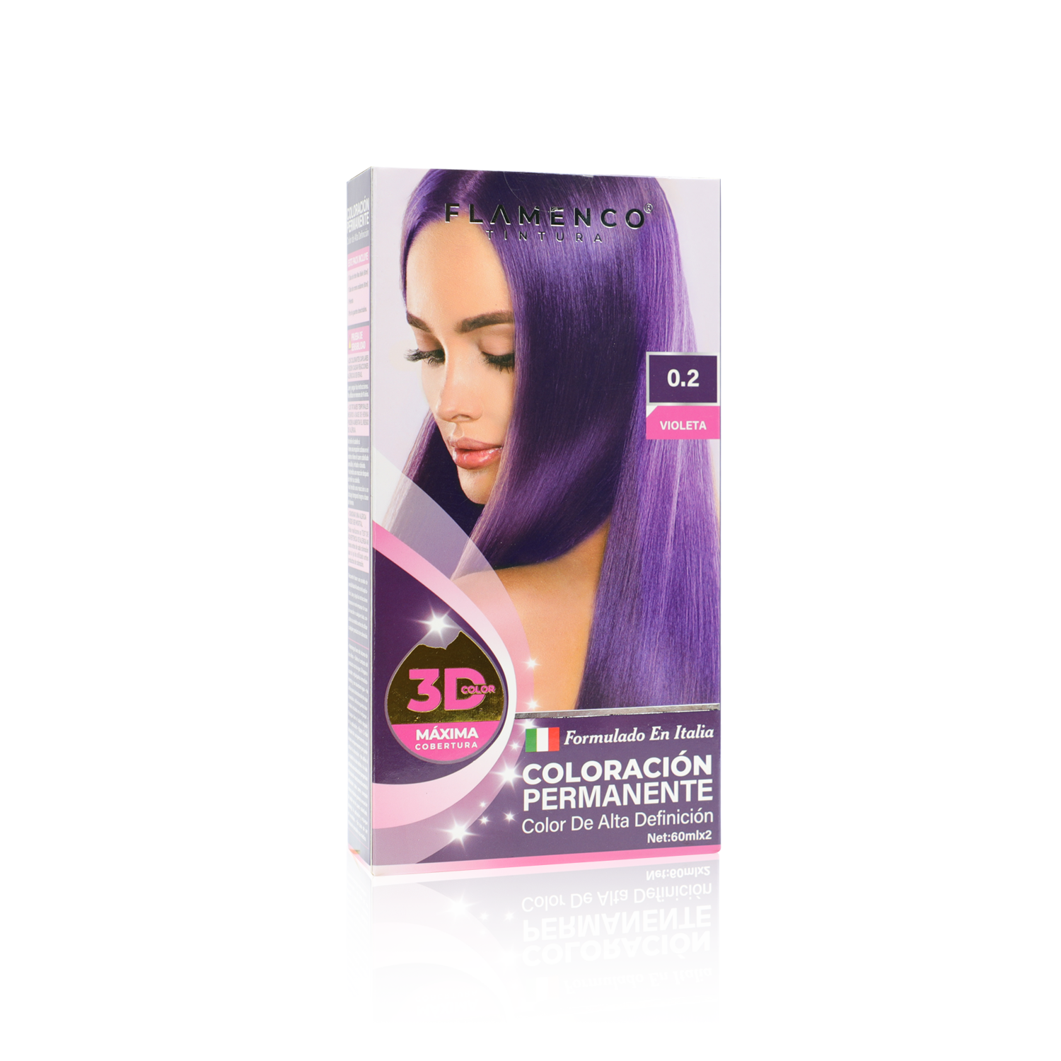 Tintura Pelo 3D Color 0.2 Violeta