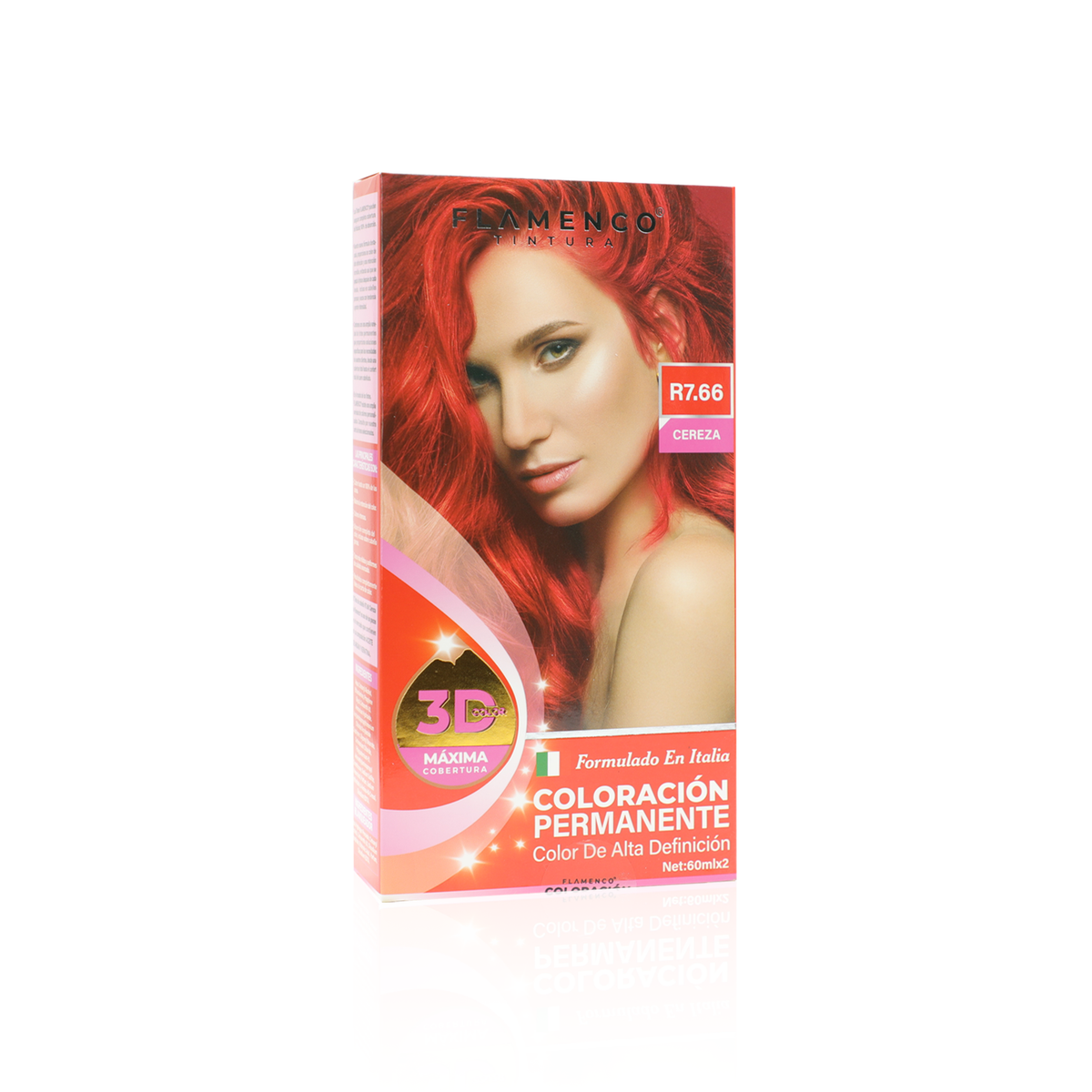 Tintura Pelo 3D Color R7.66 Cereza